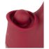 Javida - vibrador 3 em 1 com língua estimuladora - silicone vermelho