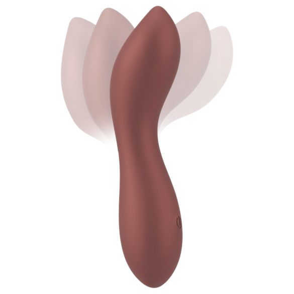 Smile - vibrador ponto G flexível mini - bronze