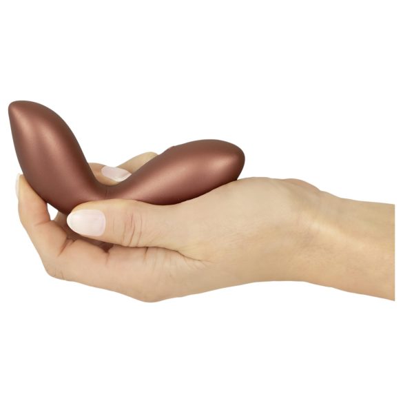 Smile - vibrador ponto G flexível mini - bronze