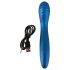 Smile - vibrador flexível ponto G - silicone azul