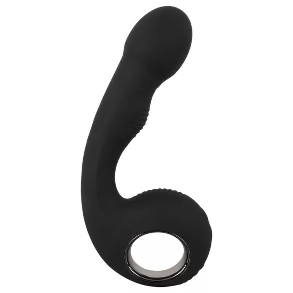 Black Velvets - vibrador ponto G e ponto P - silicone preto