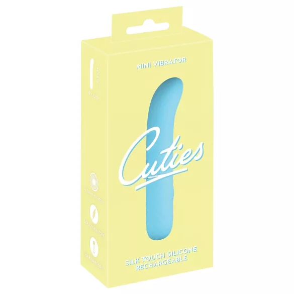 Cuties - vibrador ponto G mini - silicone turquesa