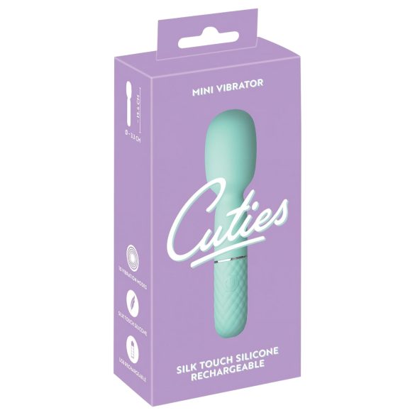 Cuties - vibrador mini massageador clitóris recarregável silicone verde