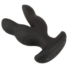 Anos - vibrador anal duplo - silicone preto