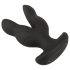Anos - vibrador anal duplo - silicone preto