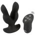 Anos - vibrador anal duplo - silicone preto