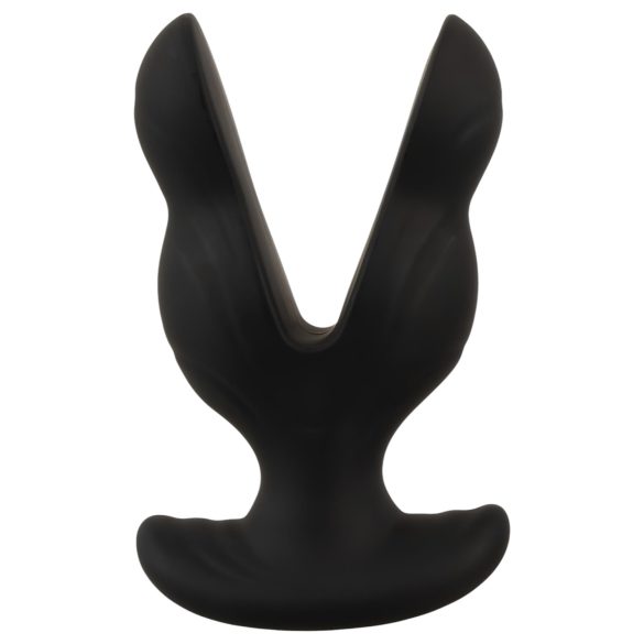 Anos - vibrador anal duplo - silicone preto