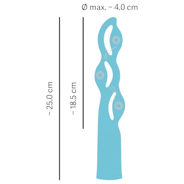 You2Toys Fabulous - vibrador recarregável 3 motores - silicone azul