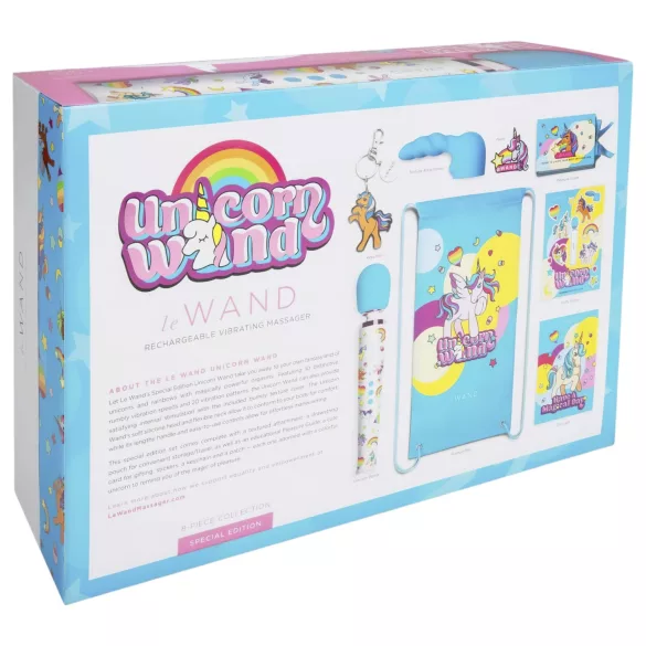 le Wand Unicorn - vibrador massageador recarregável - edição arco-íris