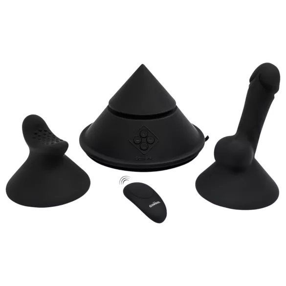 The Cowgirl Cone - máquina de sexo premium controlada por app, com 2 acessórios intercambiáveis, 20 modos de vibração (preto)