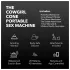 The Cowgirl Cone - máquina de sexo premium controlada por app, com 2 acessórios intercambiáveis, 20 modos de vibração (preto)