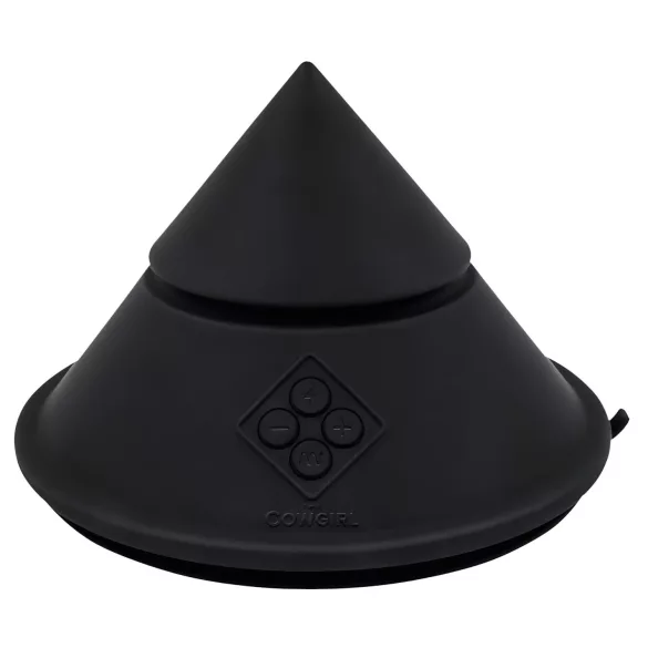The Cowgirl Cone - máquina de sexo premium controlada por app, com 2 acessórios intercambiáveis, 20 modos de vibração (preto)