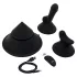 The Cowgirl Cone - máquina de sexo premium controlada por app, com 2 acessórios intercambiáveis, 20 modos de vibração (preto)