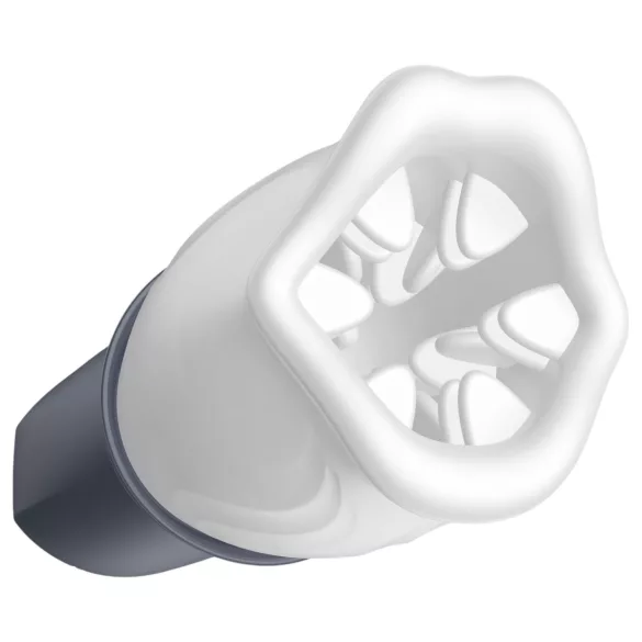 LUX Active First Class - masturbador masculino rotativo - branco/cinza