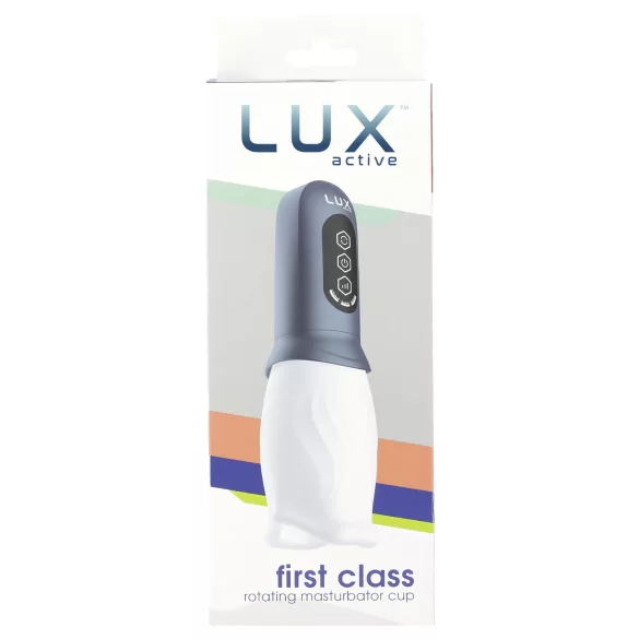 LUX Active First Class - masturbador masculino rotativo - branco/cinza