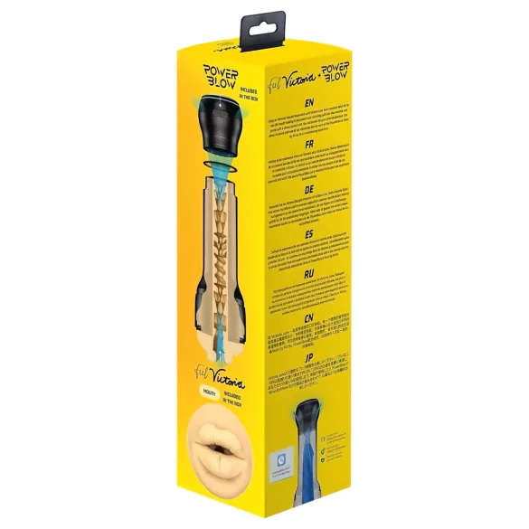 Kiiroo - masturbador boca Victoria June - canal texturizado - preto