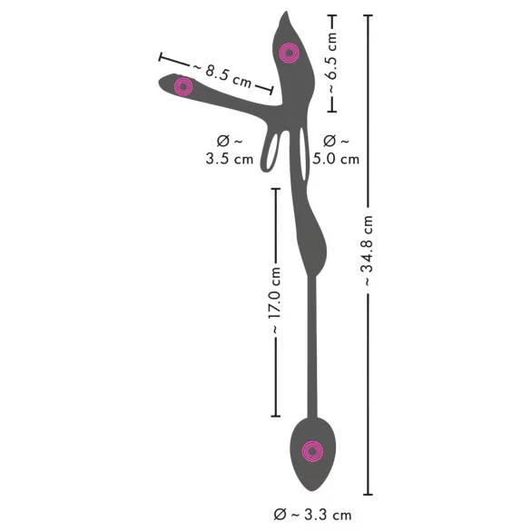 Couples Choice - anel peniano vibratório multifunção - silicone preto