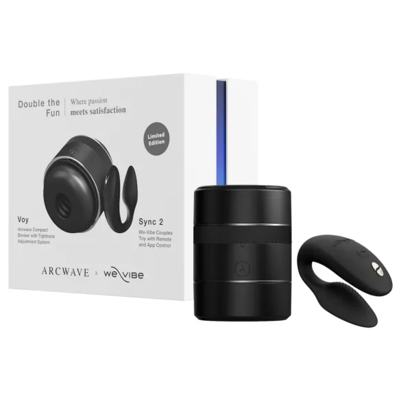 Arcwave Voy e We‑Vibe Sync 2 - Conjunto Double the Fun (preto)