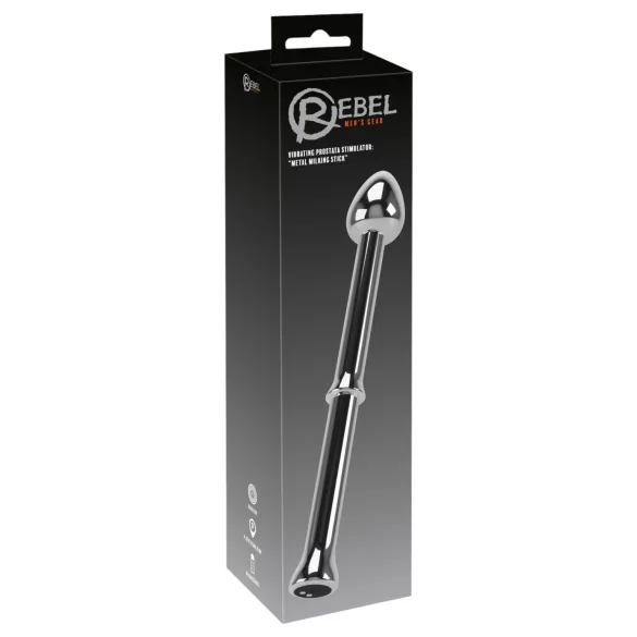 Rebel - vibrador de próstata de metal (prata)