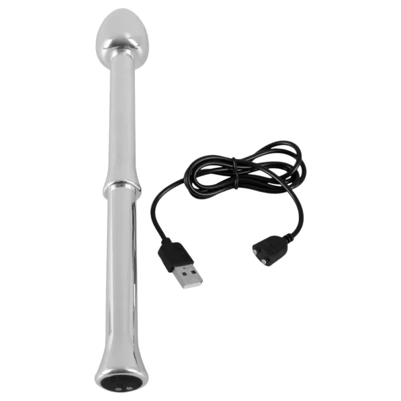 Rebel - vibrador de próstata de metal (prata)