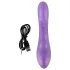 Smile - vibrador com estimulador de clitóris - silicone lilás