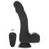 Naked Addiction - vibrador realístico rotativo e pulsante - silicone preto