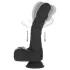 Naked Addiction - vibrador realístico rotativo e pulsante - silicone preto