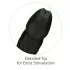 Naked Addiction - vibrador realístico rotativo e pulsante - silicone preto