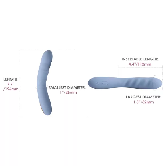 Svakom Ava Neo - vibrador inteligente com movimento de vaivém (azul)
