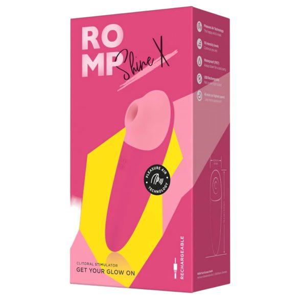 ROMP Shine X - sugador de clitóris recarregável - silicone pink