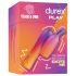 Durex Tease & Vibe - vibrador com estimulador clitoriano coelho - rosa