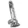 Crystal - Vibrador com ventosa (transparente)