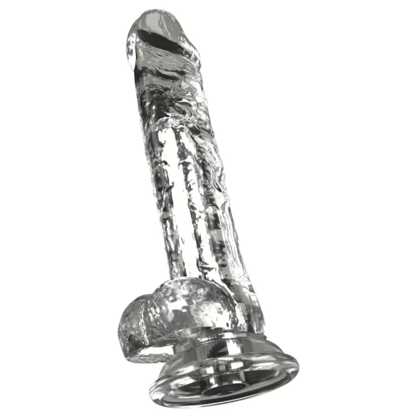 Crystal - Vibrador com ventosa (transparente)