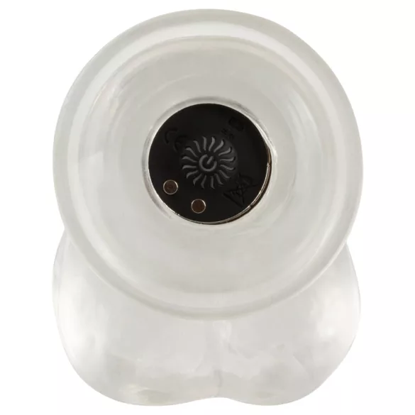 Crystal - Vibrador com ventosa (transparente)