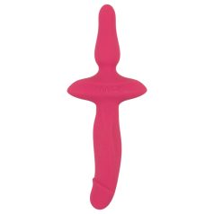 Couples Choice - vibrador e plug anal 2 em 1 - silicone rosa