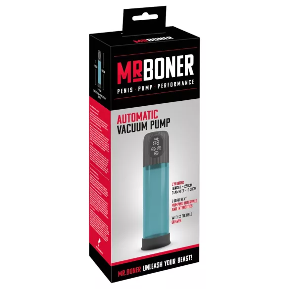 Mister Boner - bomba peniana automática - silicone azul