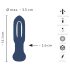 ANOS - vibrador anal com língua - silicone azul