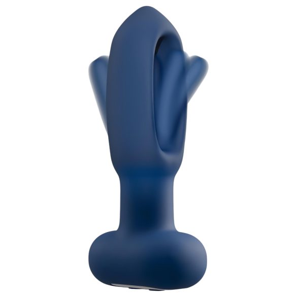ANOS - vibrador anal com língua - silicone azul