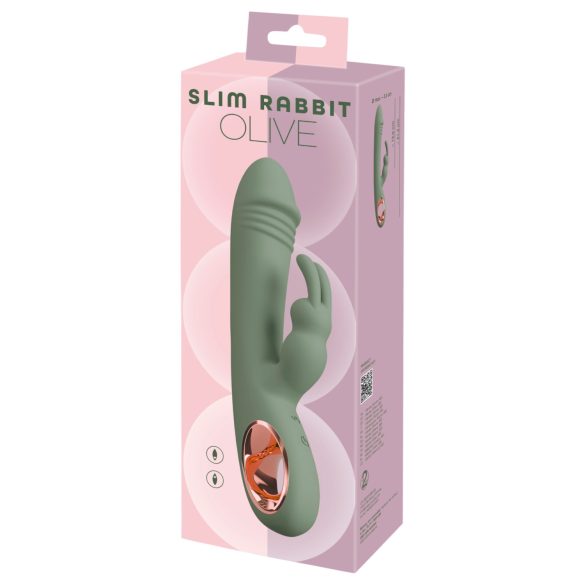 You2Toys - vibrador com estimulador clitoriano - silicone verde