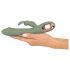 You2Toys - vibrador com estimulador clitoriano - silicone verde