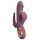 You2Toys - vibrador triplo recarregável - silicone roxo
