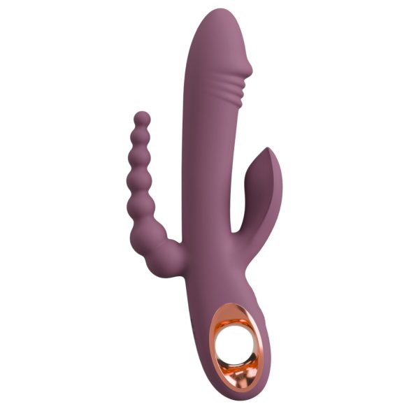 You2Toys - vibrador triplo recarregável - silicone roxo