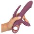 You2Toys - vibrador triplo recarregável - silicone roxo