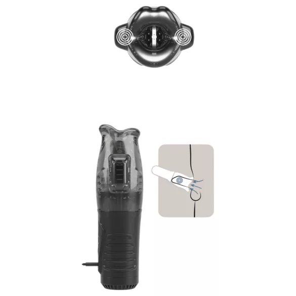 Stroker - masturbador masculino sugador e vibratório - cinza