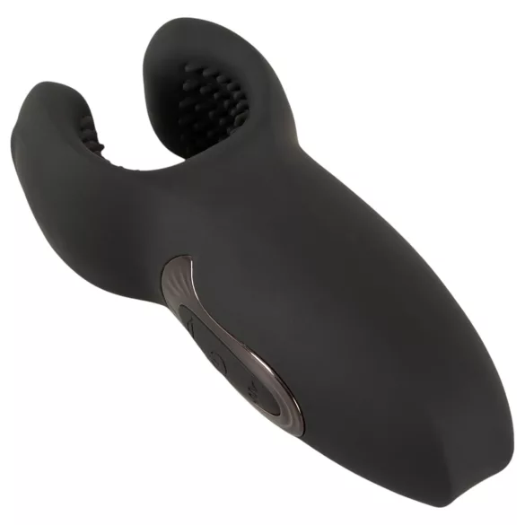 Rebel - masturbador peniano vibratório com braço móvel - preto