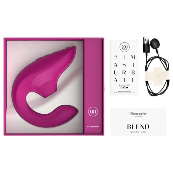 Womanizer Blend - vibrador de ponto G e estimulador de clitóris (rosa)