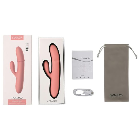 Svakom Mora Neo - vibrador clitoriano com braço e esferas - silicone rosa