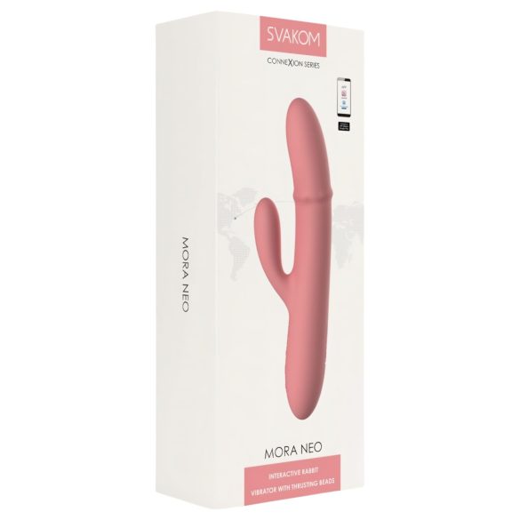 Svakom Mora Neo - vibrador clitoriano com braço e esferas - silicone rosa