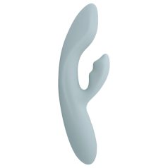   Svakom Chika - vibrador ponto G com estimulador clitoriano - silicone cinza