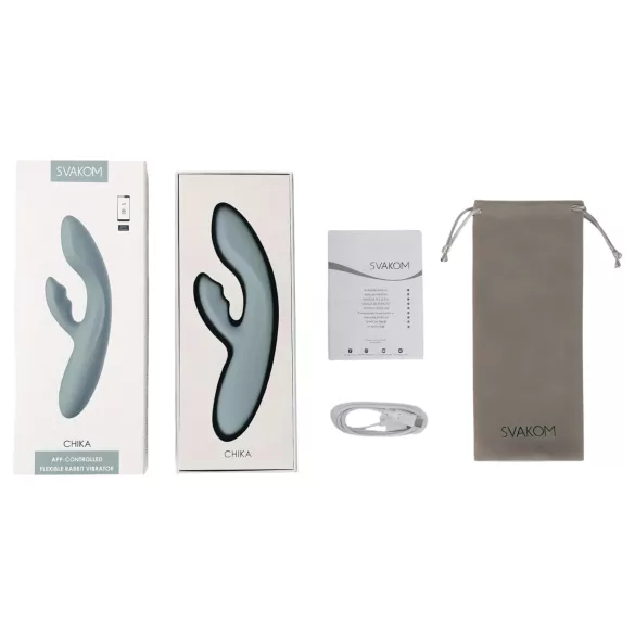 Svakom Chika - Vibrador com braço para clitóris controlado por app (cinza)